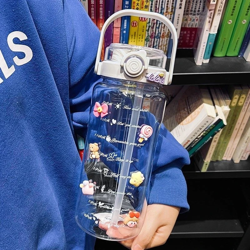 运动水杯男生杯子车载便携塑料杯女生夏天耐高温简约防摔学生水瓶