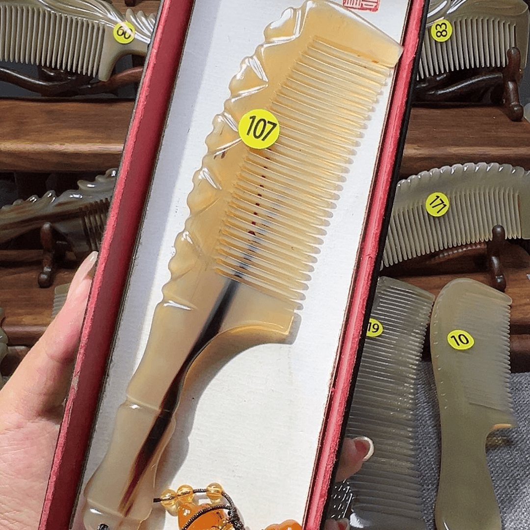 【闪购商品】107枫叶牛角梳牛角梳