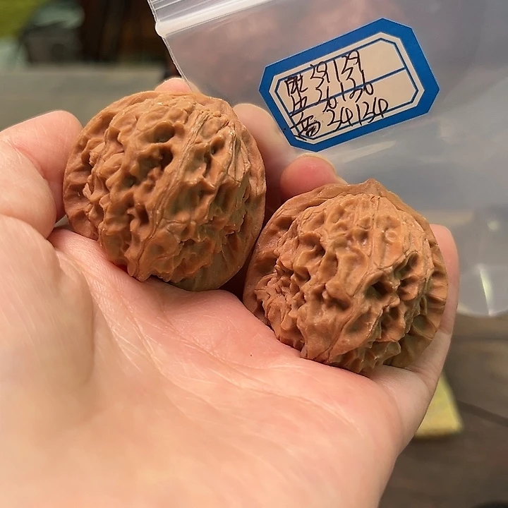 文玩核桃把件非嫁接元宝