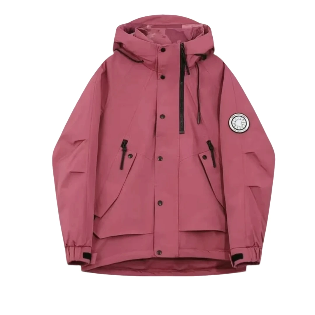 冬季冲锋衣连帽保暖草莓熊外套8032