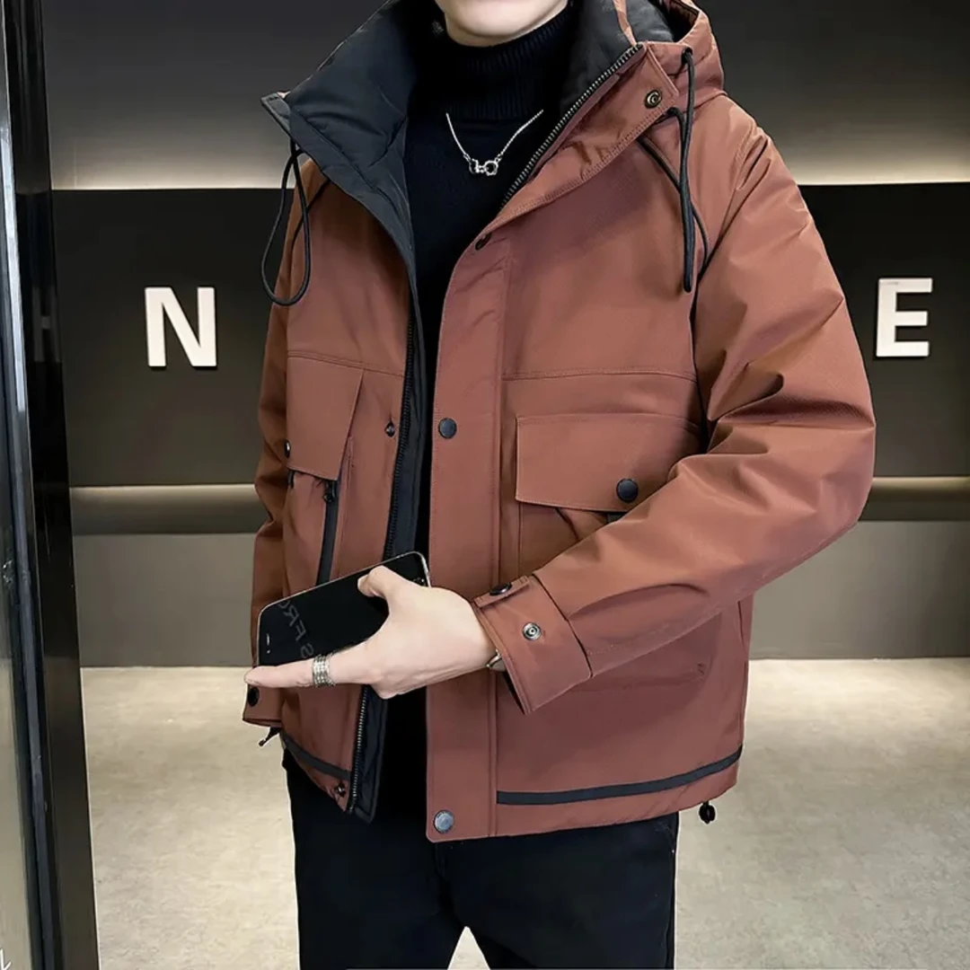 冬季冲锋衣休闲加厚保暖防风防寒服外套8803潮流时尚