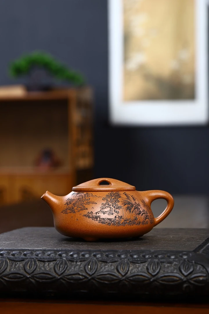 景舟石瓢 容量260 全手工制作 原矿蟹黄段 国工范建新老师制作