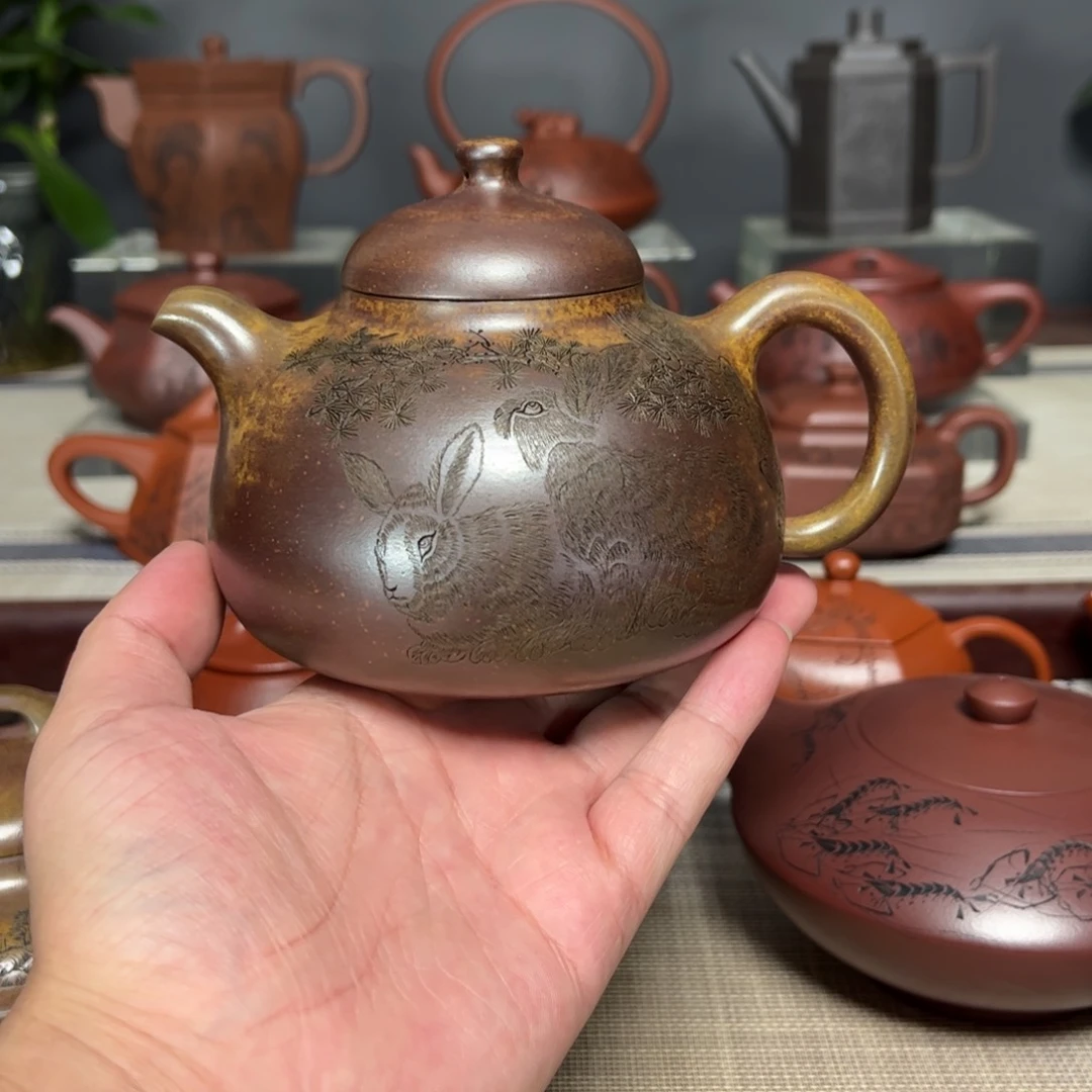 紫砂茶壶大*宜兴紫砂