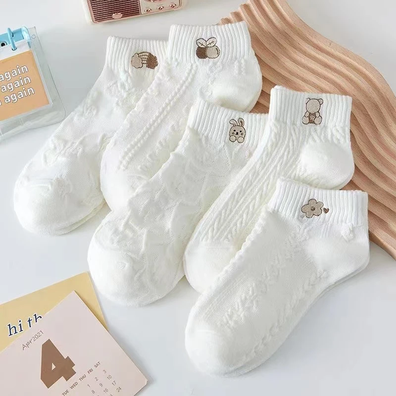 【粉丝福利】夏季薄款女袜可爱风短袜百搭低帮短筒女生短袜