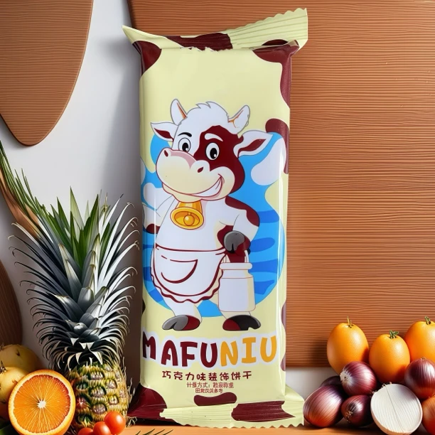 大奶牛巧克力俄罗斯风味国产威化饼干营养健康酥脆可口层层酥脆