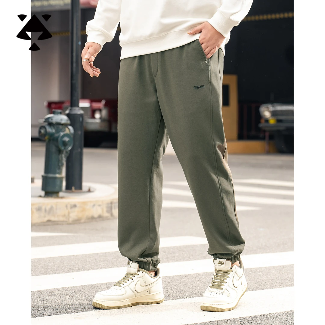 黑劲【立体裁剪显瘦】森老板大码男装春秋季胖子宽松加大新款束脚裤