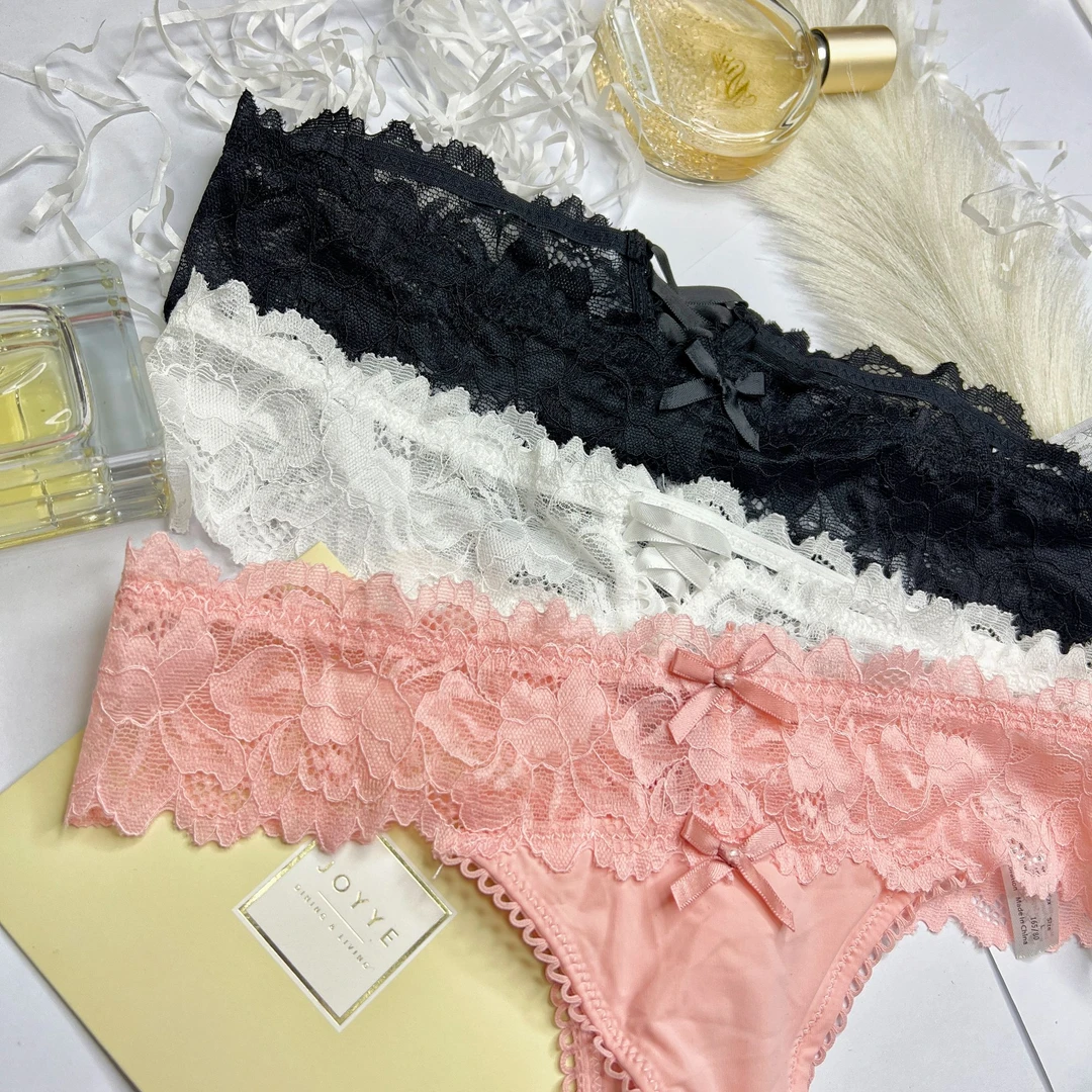 洋气5.0欧美性感诱惑蕾丝内裤女镂空无痕运动网纱透气女款