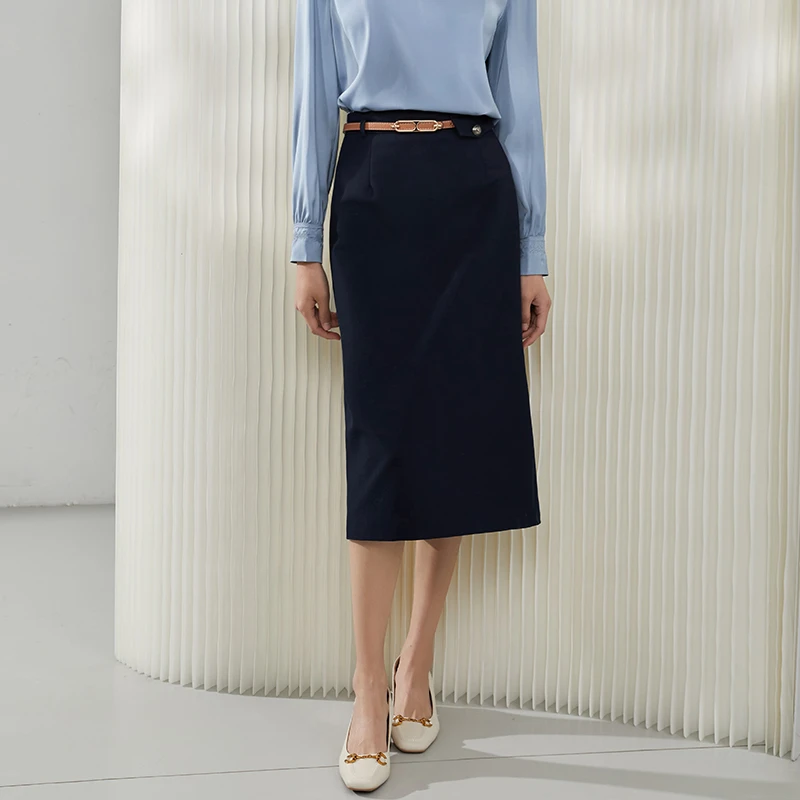 【小北甄选】8462416薄款半身裙显瘦气质时尚大方设计感