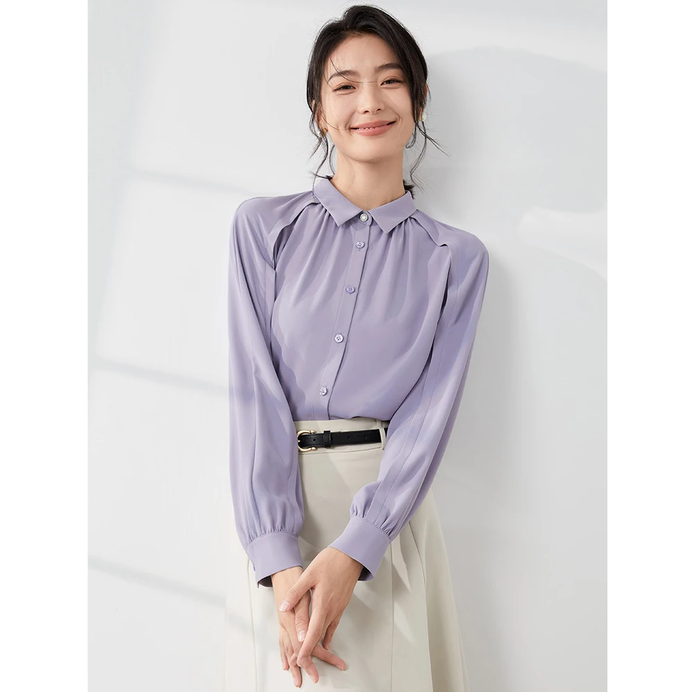 【小北甄选】流光风8393145气质小众休闲时尚薄款衬衫宽松显瘦