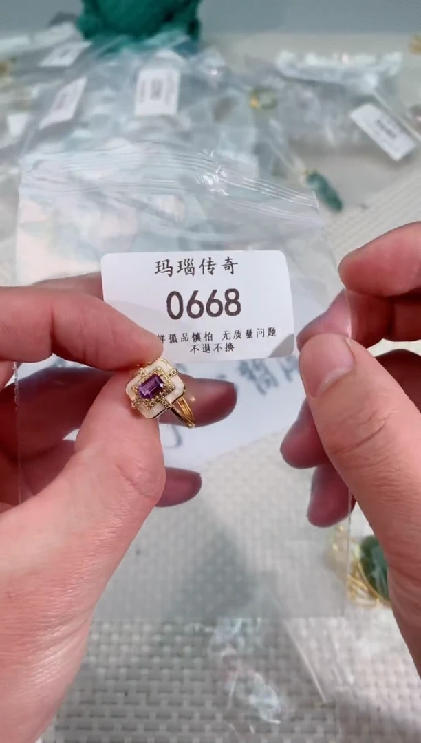 【闪购商品】红宝石戒指银S925镶嵌0668