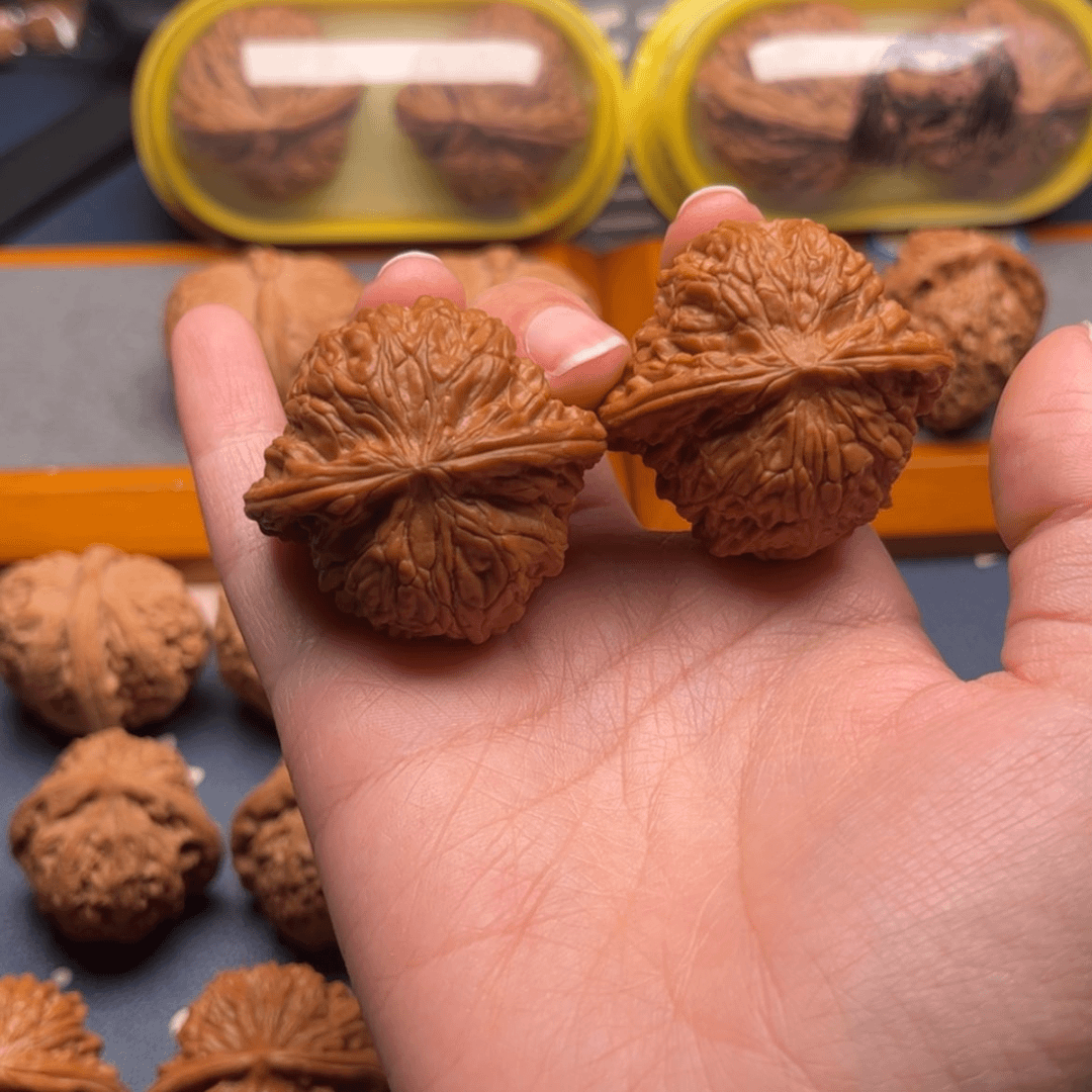 【闪购商品】文玩核桃把件磨盘40