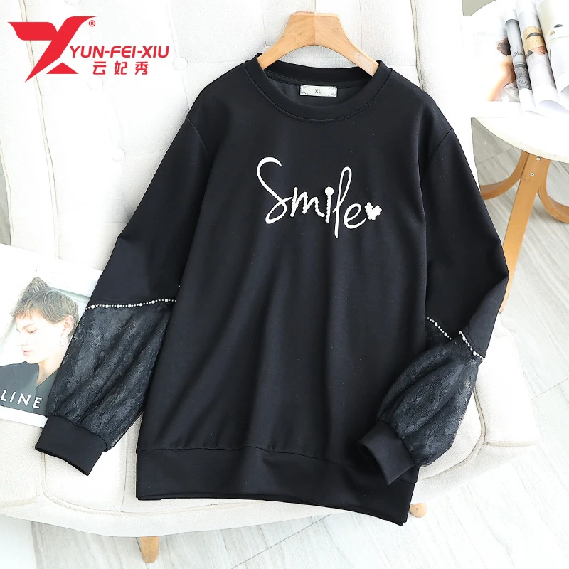 云妃秀大码女装夏卫衣时尚休闲气质百搭宽松显瘦遮肉上衣86607