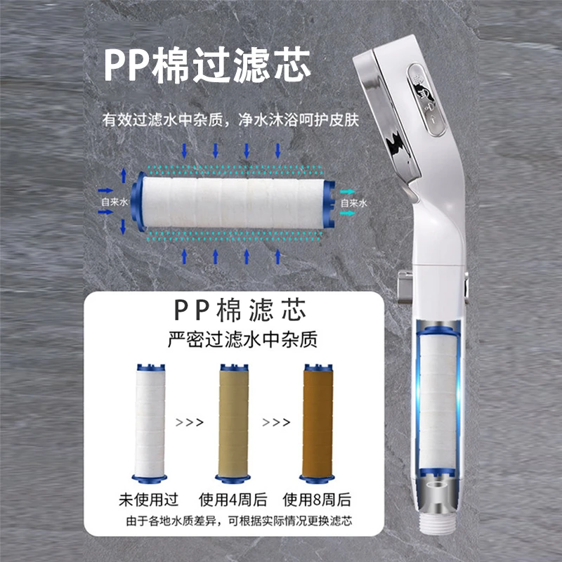 四档花洒专用pp棉过滤芯熔喷布材质独立包装