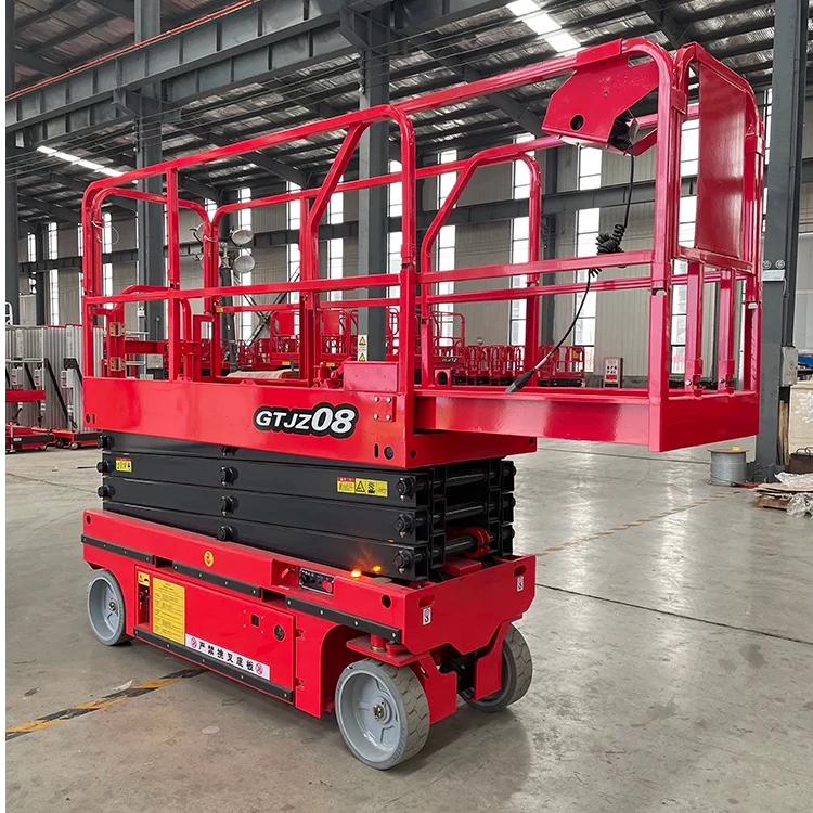 现货电动全自行升降机4-14米全自动四轮登高车家用电动升降平台