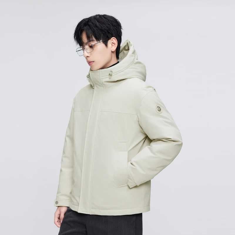波司登冬季新款男短款斯文系列热力感男装羽绒服B30145235