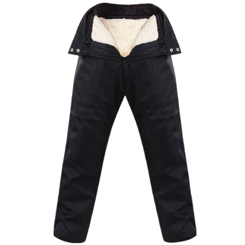 冬季棉裤羊皮毛一体内胆高腰整皮裁剪活里活面外穿真皮户外高腰