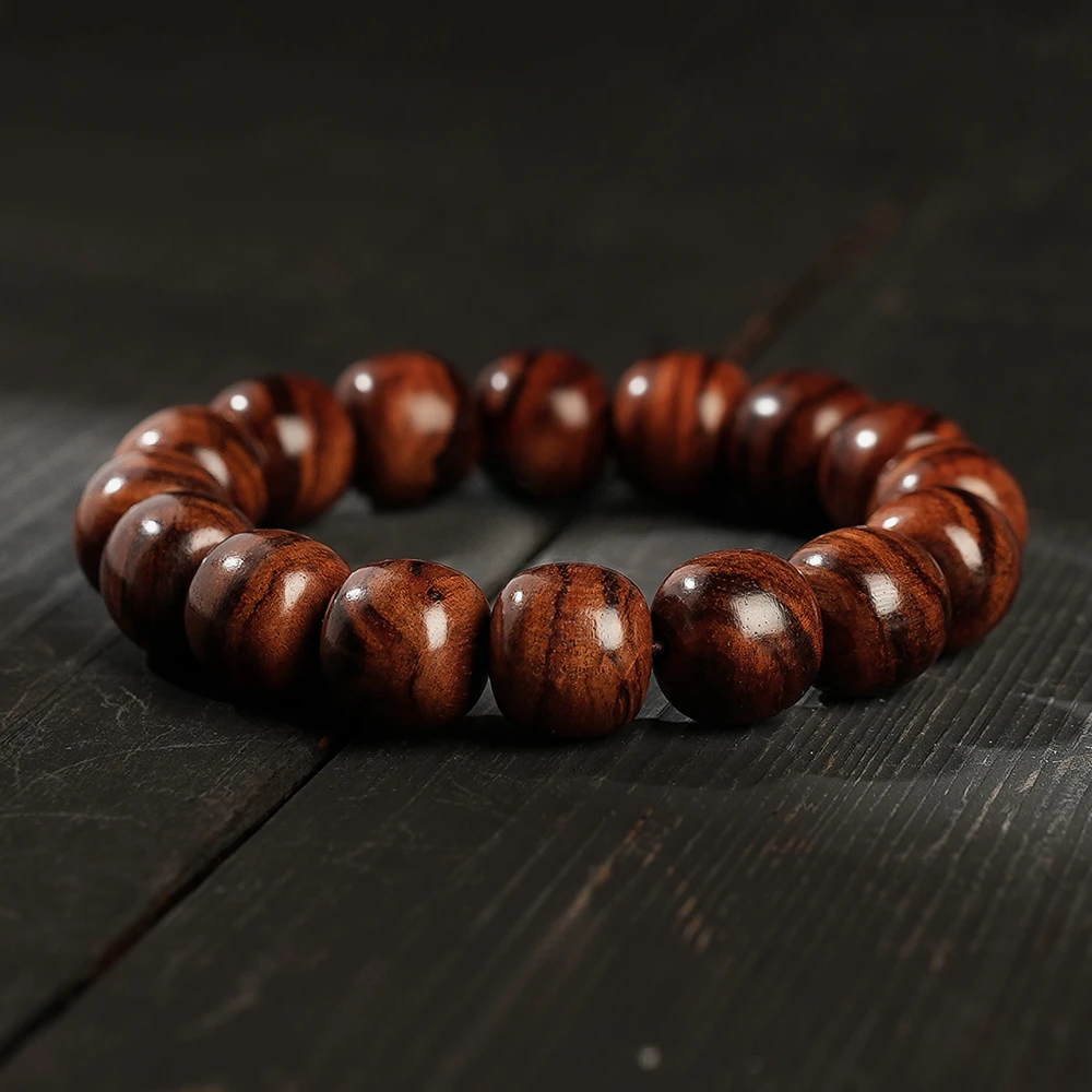 【上新了文玩优选】海南黄花梨14mm单圈手串