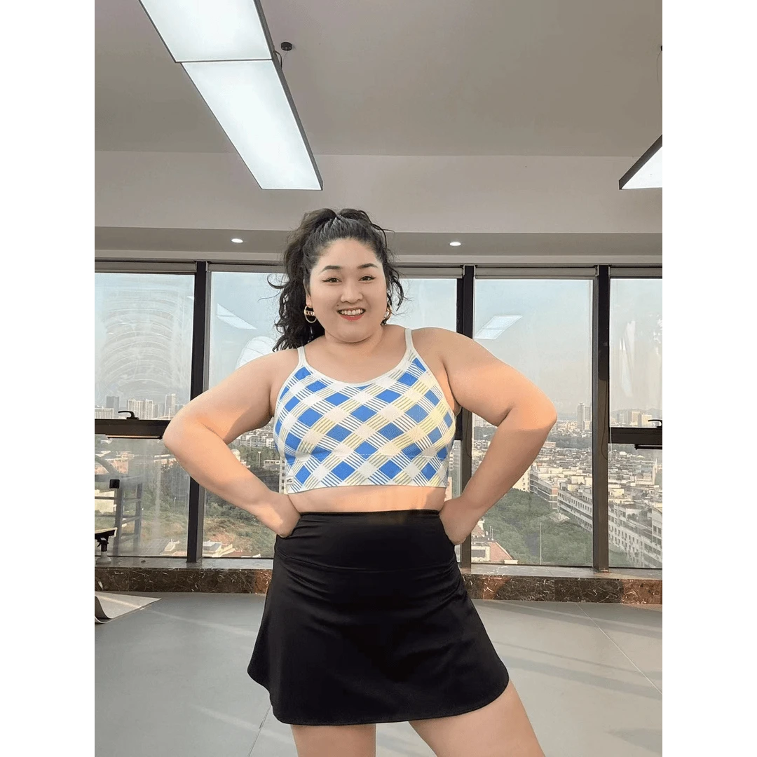 {断码特价}大码可调节肩带系列高强运动速干一体杯运动背心WX-67