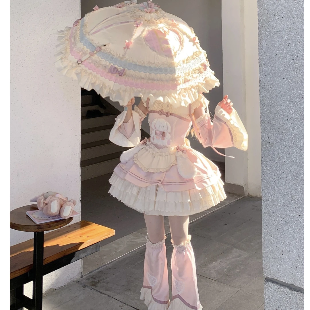 小欣原创兔兔陷阱甜美软萌可爱甜妹doll感日常秋冬轻lolita连衣裙