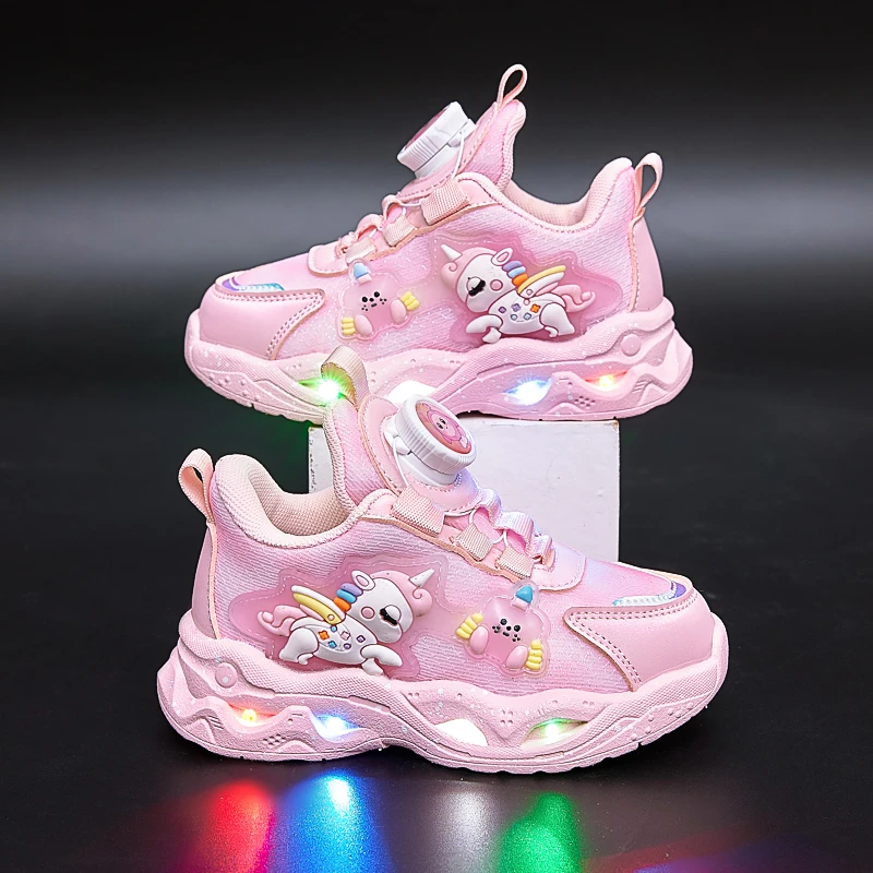 超轻儿童网鞋运动鞋春秋新款中小童网面透气公主鞋童鞋女童休闲鞋