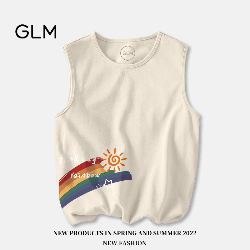 春秋爆款潮牌GLM背心男夏季薄款衣服大码男士运动健身坎肩无袖T恤