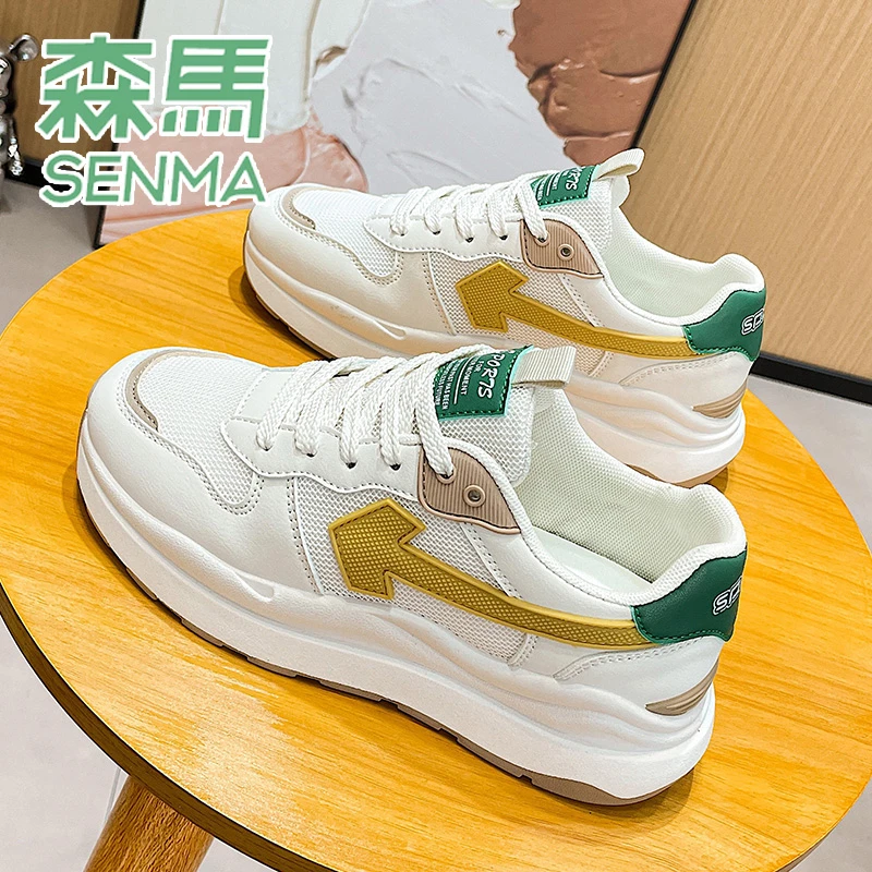 SENMA/森马春季新款百搭板鞋女学生韩版2023年爆款小白女鞋子潮