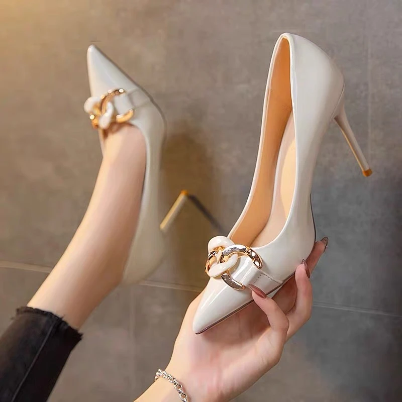 高跟鞋女爆款洋气小众细跟轻奢老钱风女鞋法式气质名媛单鞋女