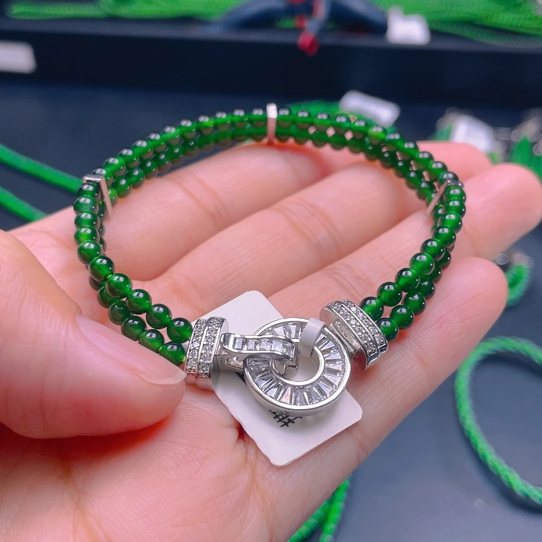 翡翠手绳未镶嵌，1