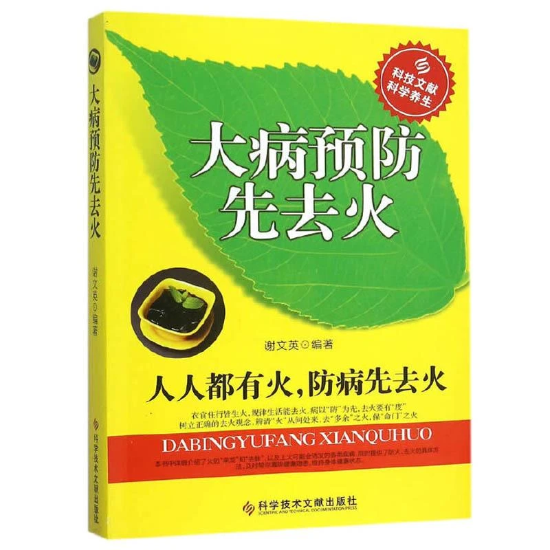 大病预防先去火 谢文英编著 科学养生食疗养生书籍 花小钱换健康