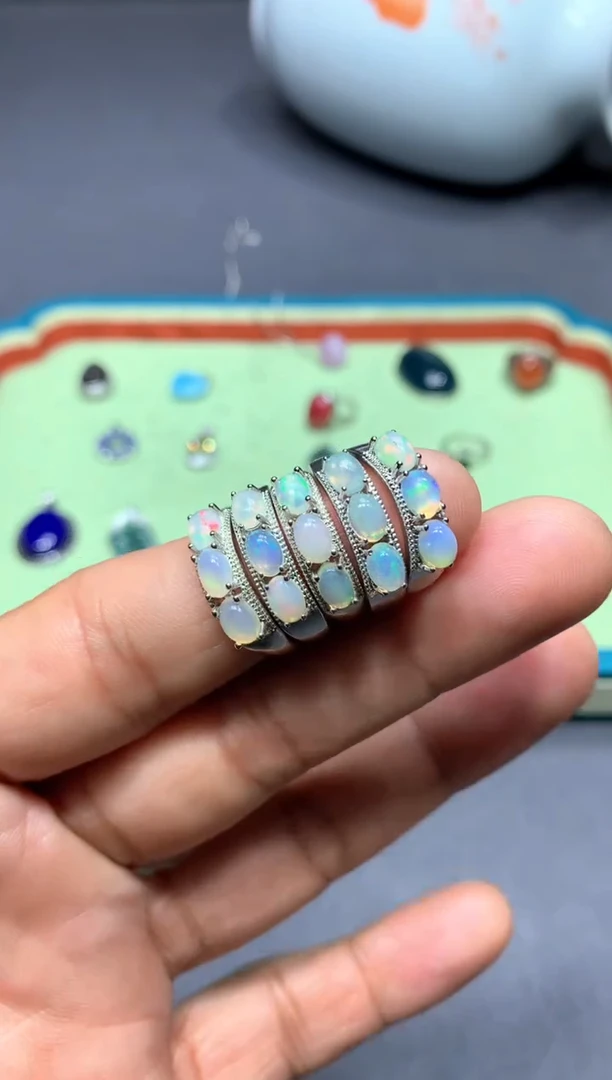 【闪购商品】欧泊戒指未镶嵌W75（随机性发货只发一单）