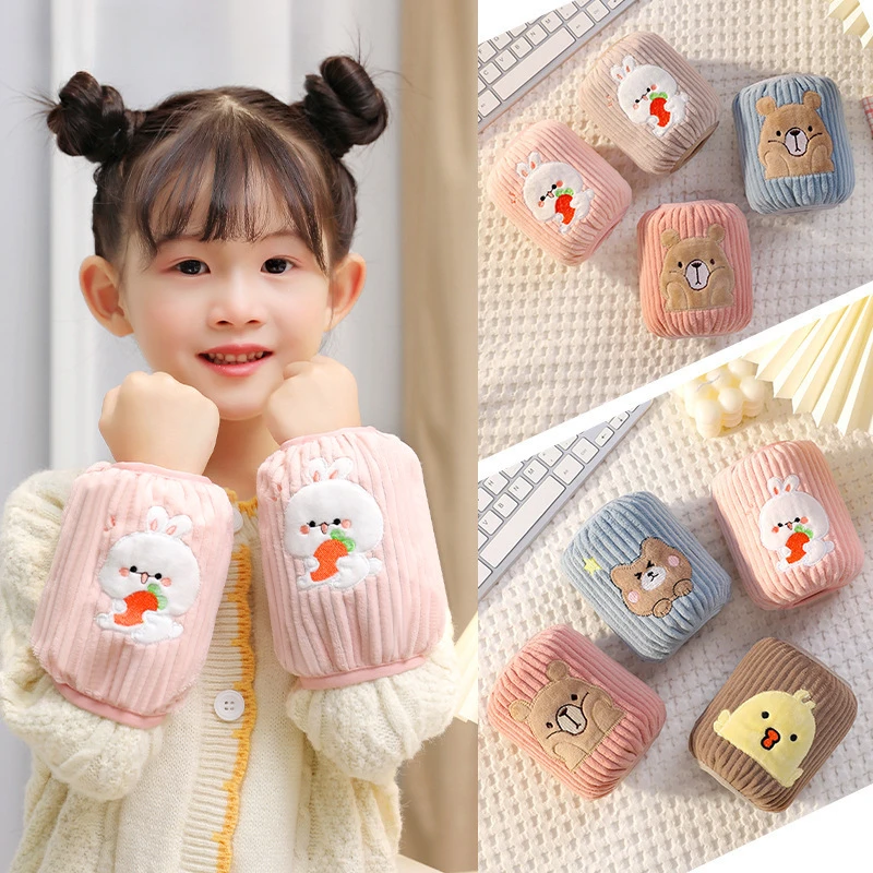 儿童袖套防污防脏小童绒面可爱卡通套袖宝宝护袖儿童袖套0-6岁