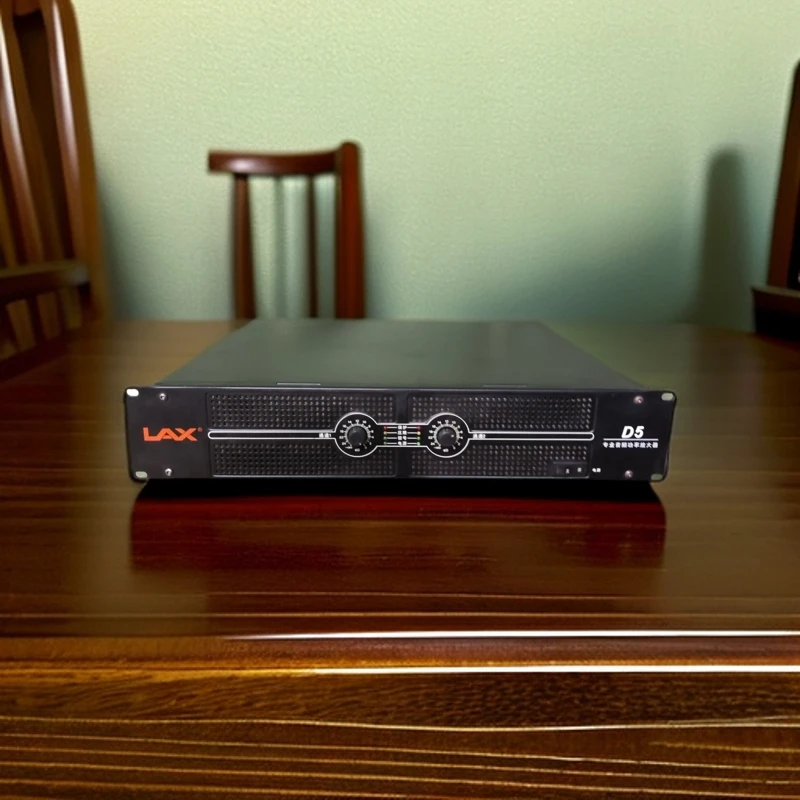 8新  不包邮二手LAX D5专业KTV后级功放单边额定功率500W