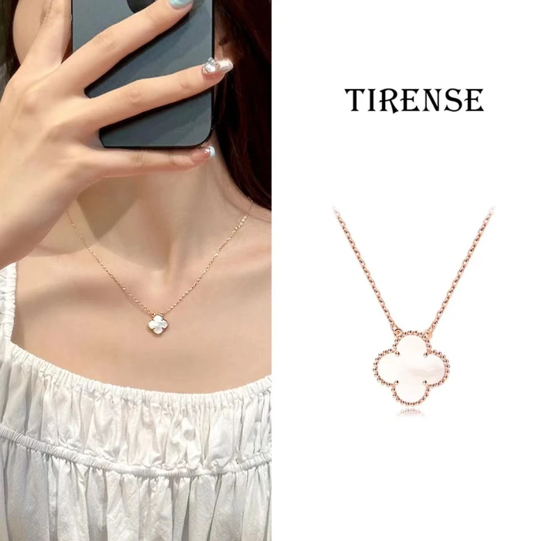 铜合金项链 高定白色项链时尚气质项链