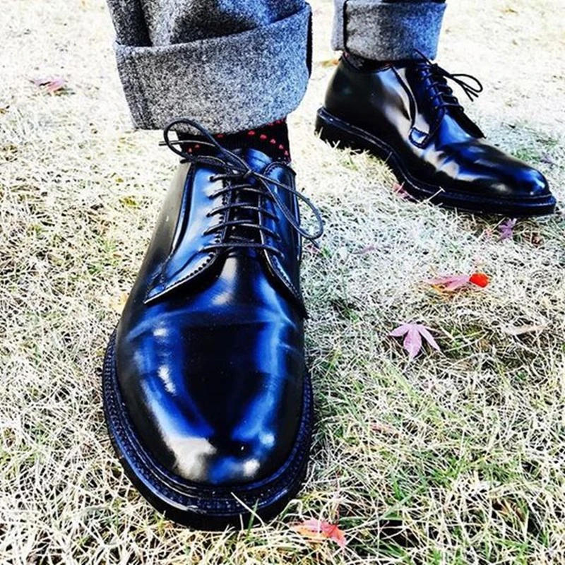 玩儿！前行吧！Country 固特异德比鞋绅士商务休闲手工皮鞋男真皮