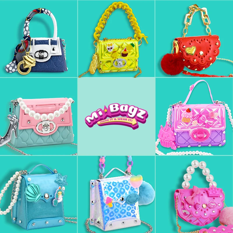 米咔呗儿童迷你包包女孩子DIY饰品玩具斜挎包公主单肩包生日礼物