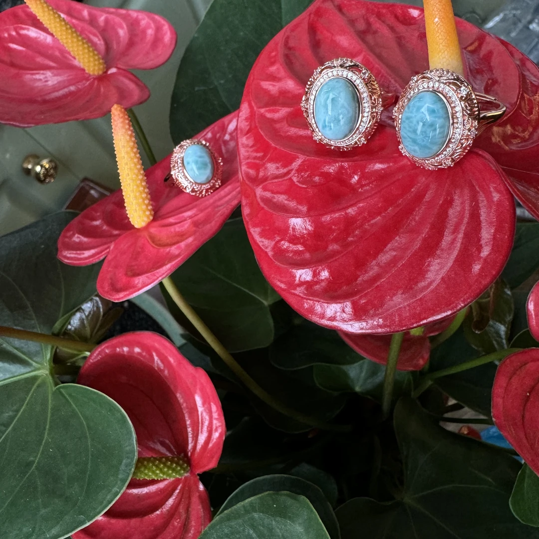 【玉合缘优选】天然精美海纹石戒指开口可调节多样性发一 经典-8077