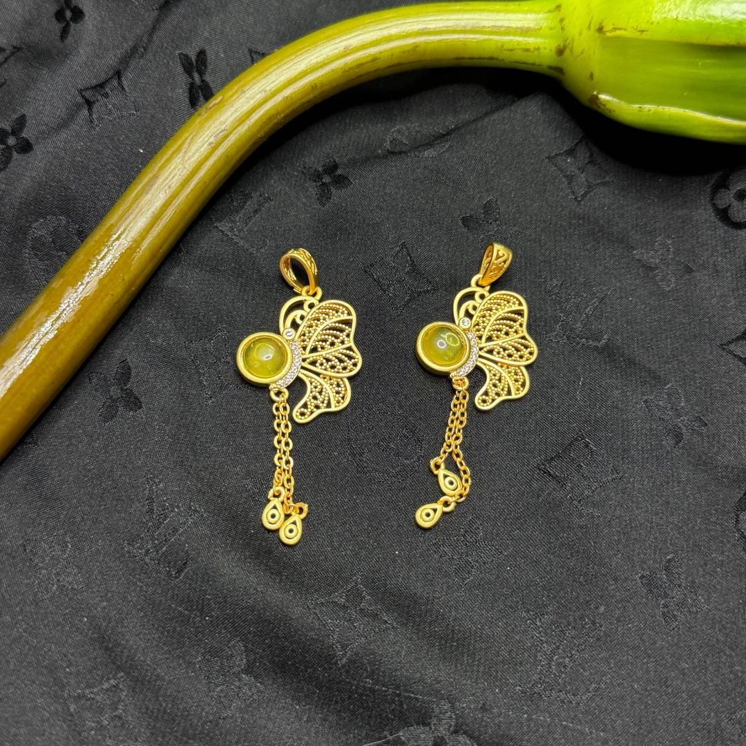 【玉合缘】天然蜜蜡蝴蝶小香风吊坠-（多样性发，一单发货）3003