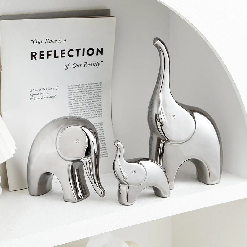 轻奢现代家居摆设陶瓷创意玄关工艺品客厅酒柜电视柜装饰品摆件