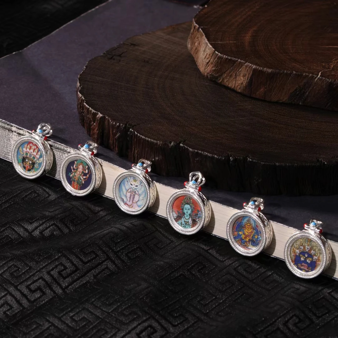 925银玻璃银制品 壹加火火|原创设计卡卡吊坠合集银多样性发其一