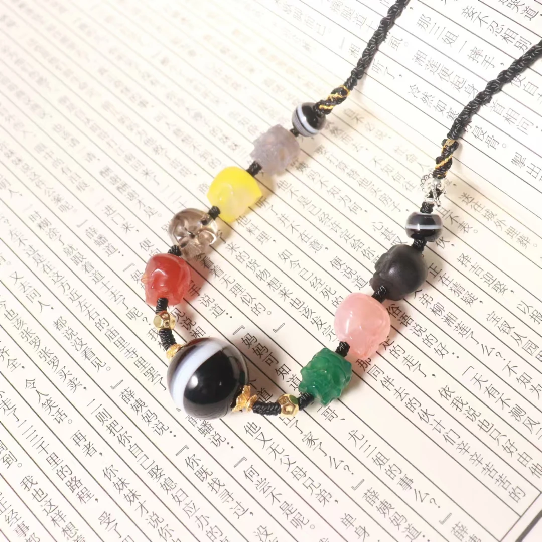 壹加火火|原创设计药师玛瑙锁骨链多样性发其一