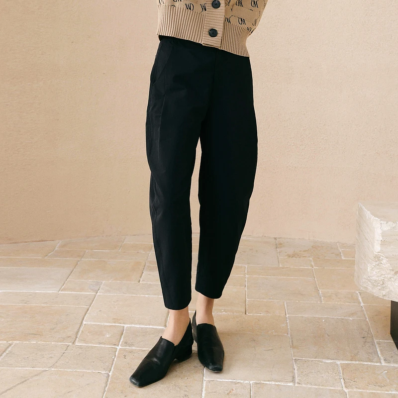 婉甸黑色香蕉裤1233P01RS1