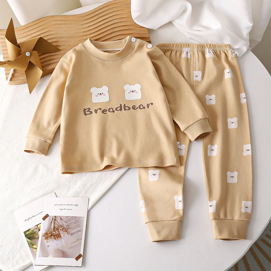 内衣套装纯棉睡衣女童宝宝秋衣秋裤全棉儿童家居服童装婴儿衣服