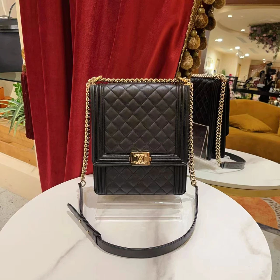 95新 Chanel/香奈儿 GGS丨竖版leboy黑金 57965372