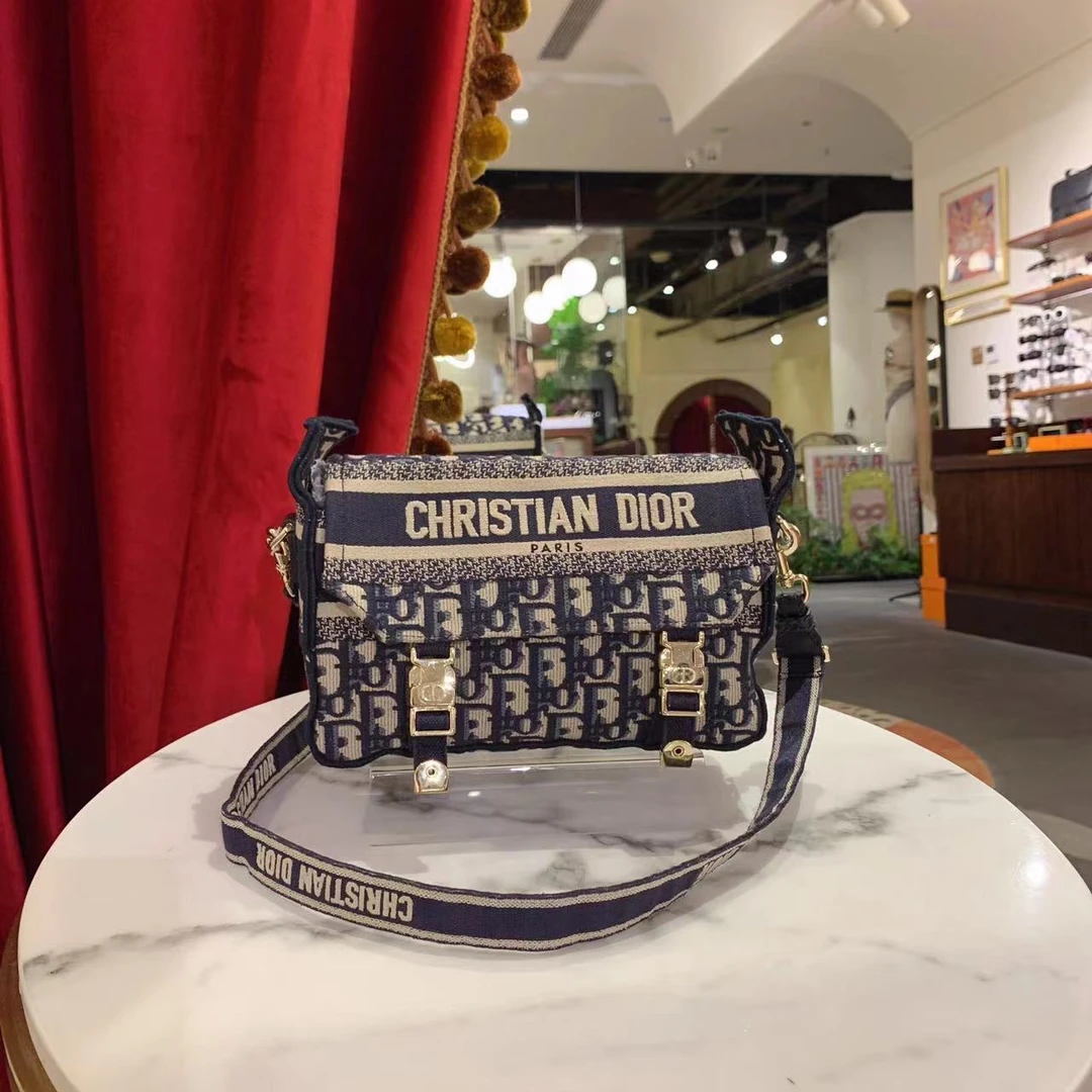 95新 DIOR/迪奥 GGS丨邮差小号老花金扣22年/23123643
