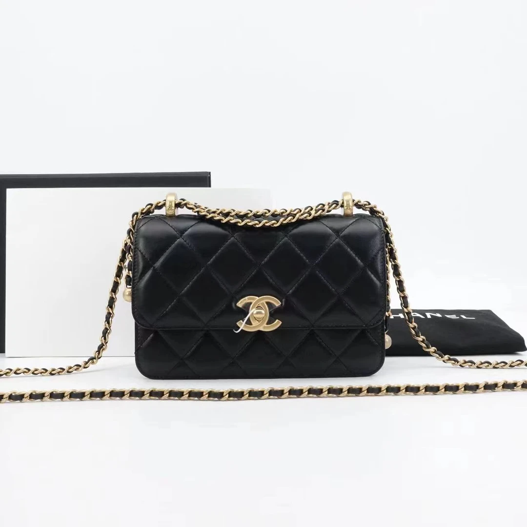 99新 Chanel/香奈儿 GGS丨双金珠19黑金芯片 总价46800