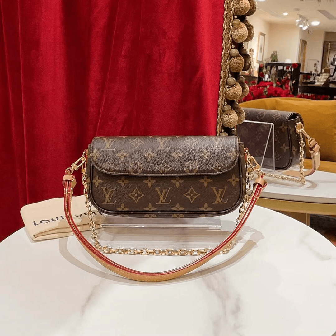 95新 LouisVuitton/路易威登 GGS丨ivy法棍老花单肩包 64571715