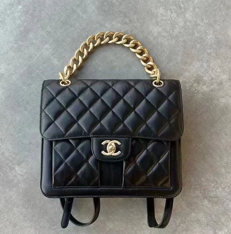 95新 Chanel/香奈儿 GGS丨23S粗链条双肩包/20542628