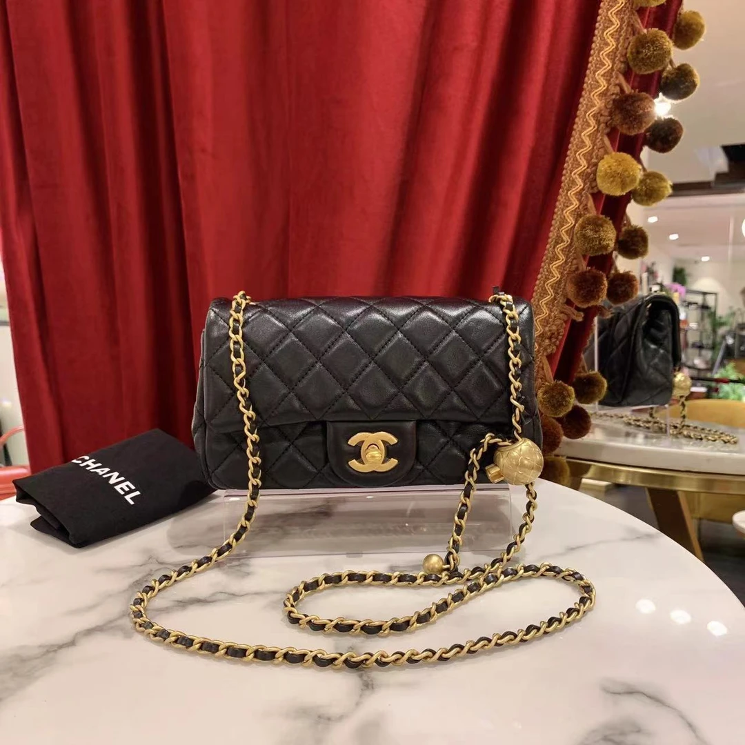 95新 Chanel/香奈儿 金球大mini黑金 32319409/定10000/总价43800