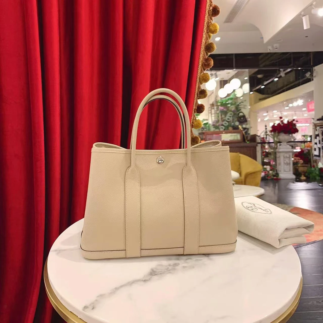 95新 Hermes/爱马仕 GGS丨garden party 30风衣会银扣/90165529