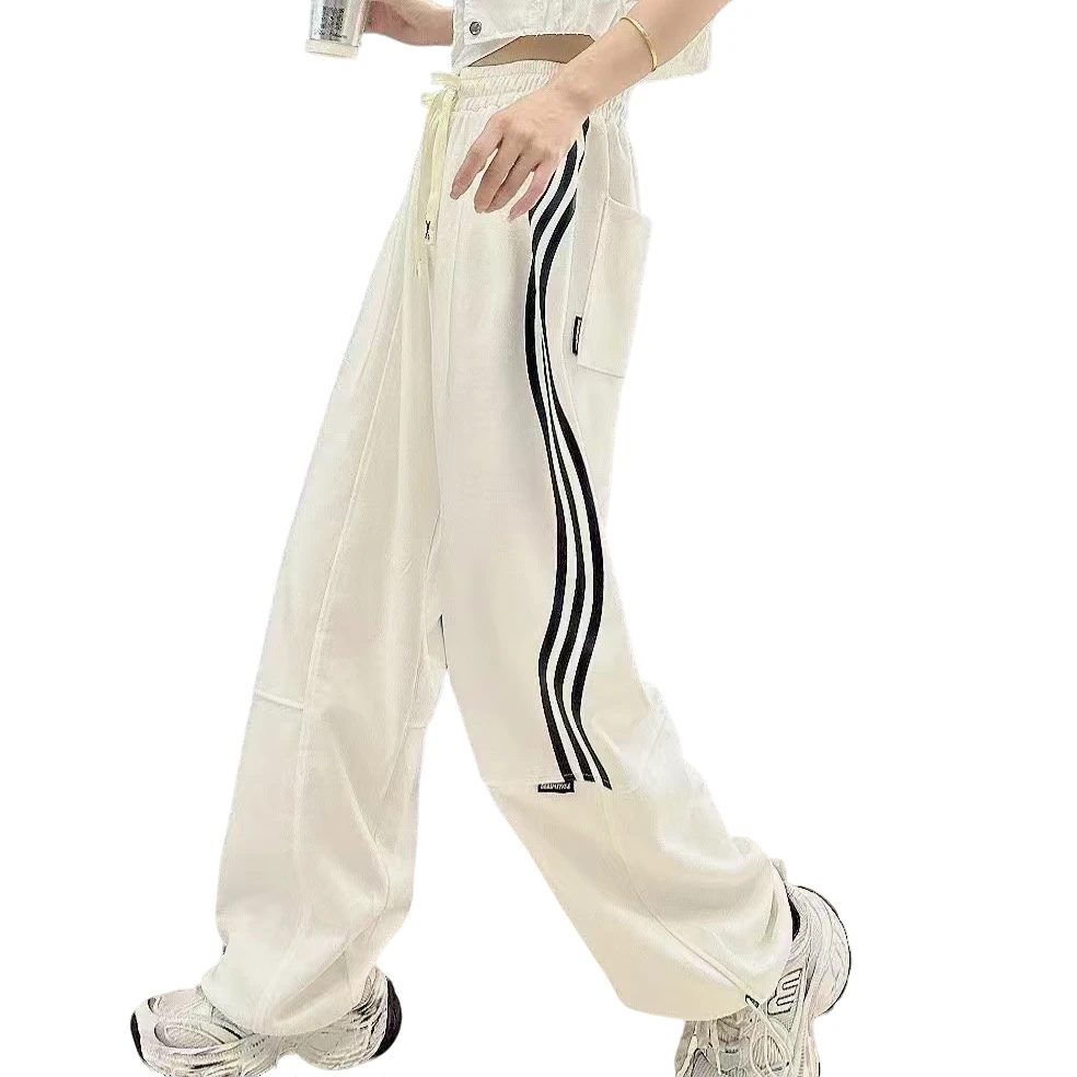 新品2585男女同款宽松潮流休闲裤百搭时尚韩版春秋街舞卫裤